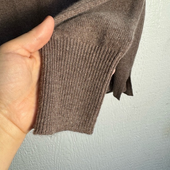 Nordstrom Cashmere Turtleneck Sweater Brown Heather Women’s Size Small - Picture 5 of 7